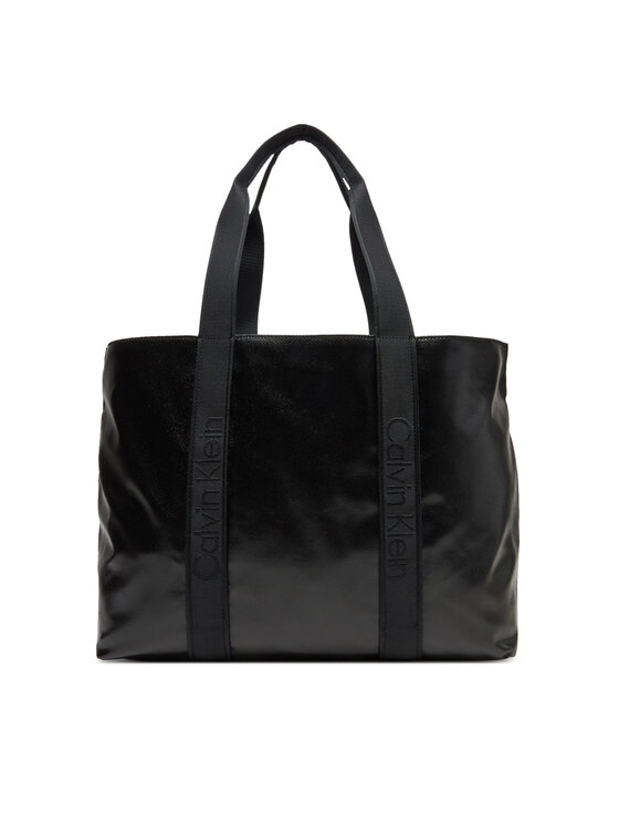 Geantă Calvin Klein Ultralight Water Repellent Tote LV04F3211G Negru