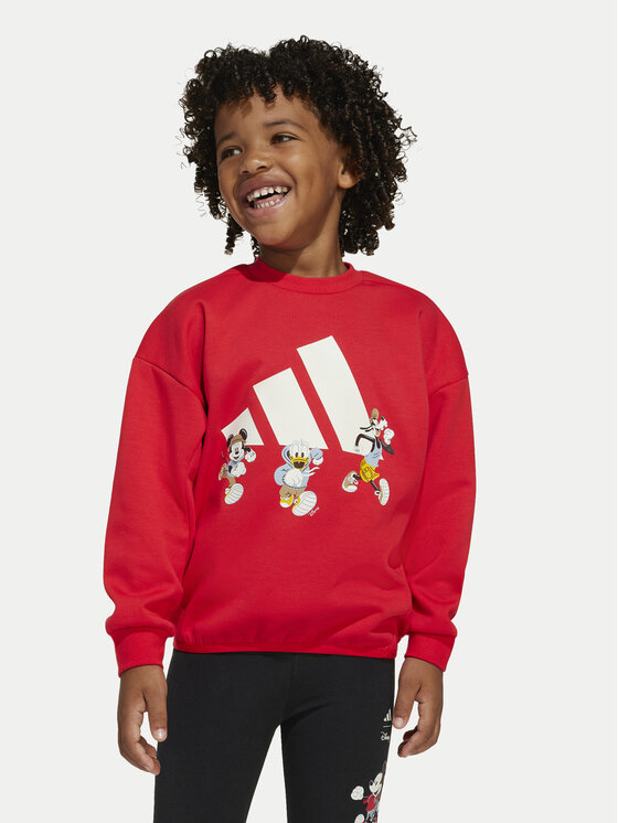 adidas adidas Світшот Disney Mickey Mouse JF3640 Червоний Loose Fit