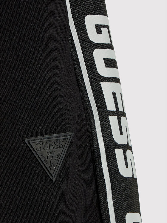 Guess Guess Teplákové kalhoty L2YQ48 K6ZS1 Černá Regular Fit