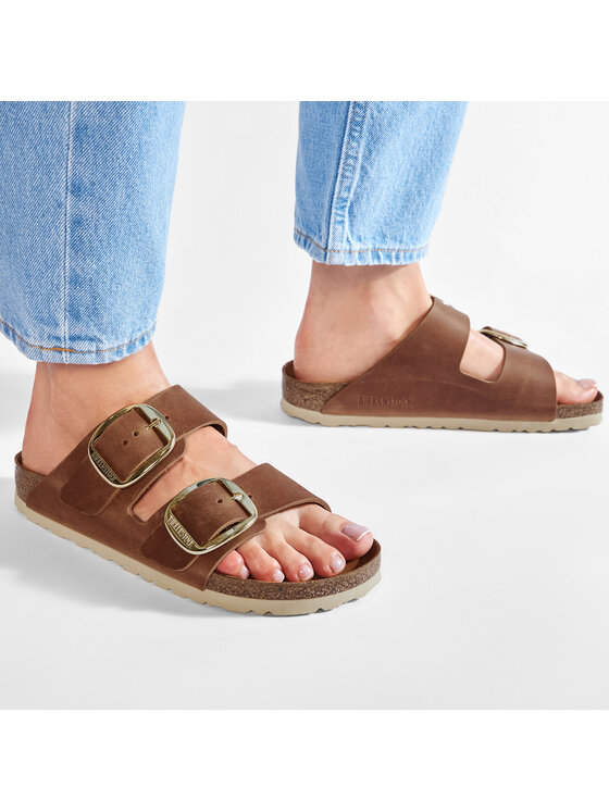 Birkenstock Pantoletten Arizona Big Buckle 1011073 Braun Modivo