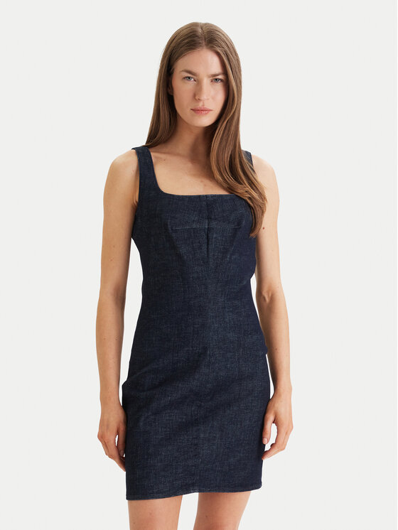 Calvin Klein Rochie de zi Sculpt LV047F793G Bleumarin Slim Fit