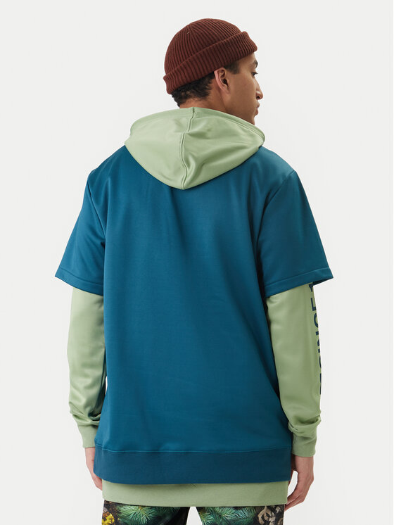 DC Shoes DC Shoes Majica dugih rukava Dryden ADYFT03440 Zelena Regular Fit