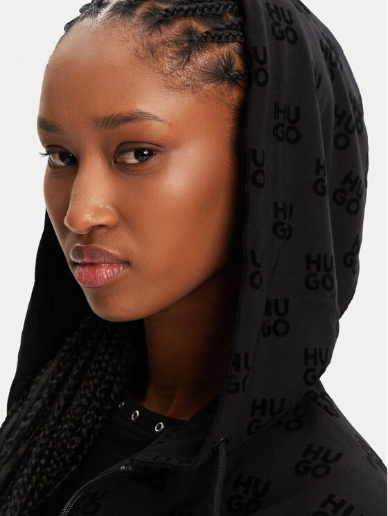 HUGO HUGO Bluză Flokki 50531659 Negru Relaxed Fit
