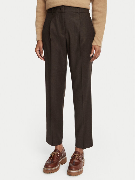 Weekend Max Mara Weekend Max Mara Riidest püksid Caldaia 2625136112 Pruun Regular Fit