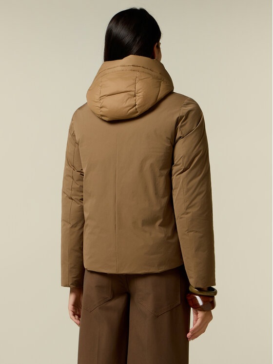 Oltre Oltre Kurtka puchowa F031R001527N012 Kremowy Boxy Fit