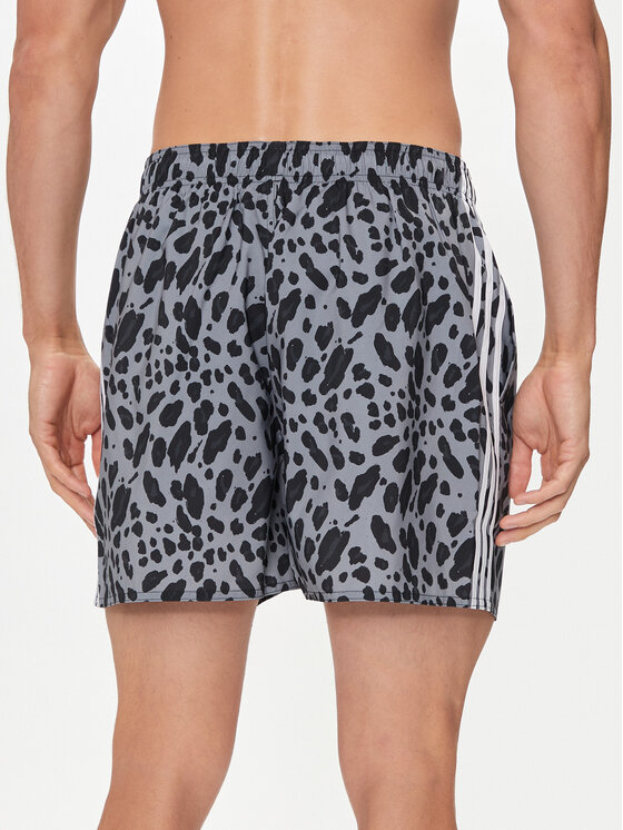 adidas adidas Kupaće gaće i hlače Essentials 3-Stripes Animal CLX IS1559 Siva Regular Fit