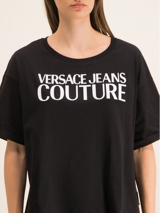 Versace Jeans Couture Versace Jeans Couture T-Shirt B2HUA7HT Schwarz Oversize