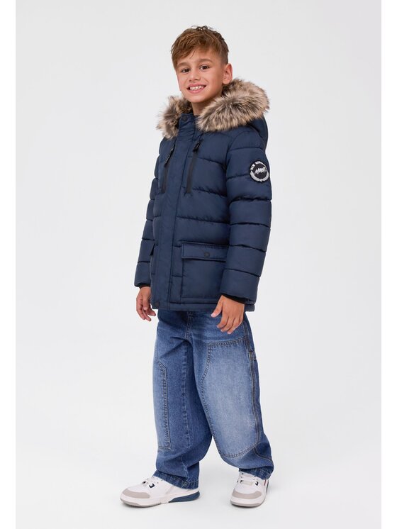 minoti minoti Kurtka zimowa 33COAT509B Granatowy Regular Fit