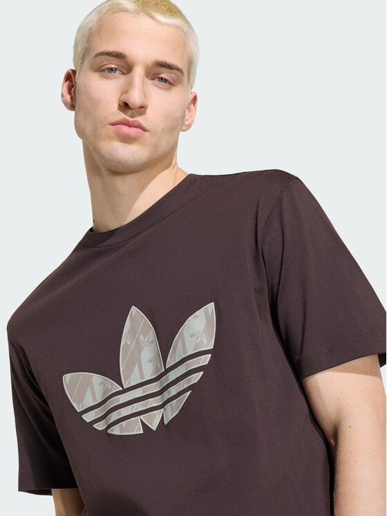 adidas adidas T-Shirt 164967 Brązowy ciemny Regular Fit