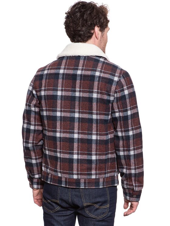 Lee Lee Giubbotto invernale 191J WOOL JACKET Bianco Regular Fit