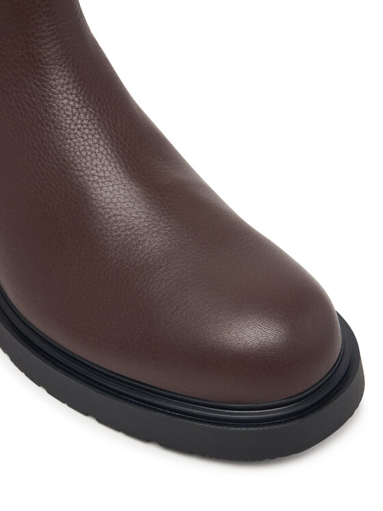 Calvin Klein Calvin Klein Klassische Stiefeletten Combat Ess Chelsea Boot Lth YM0YM01374 Braun