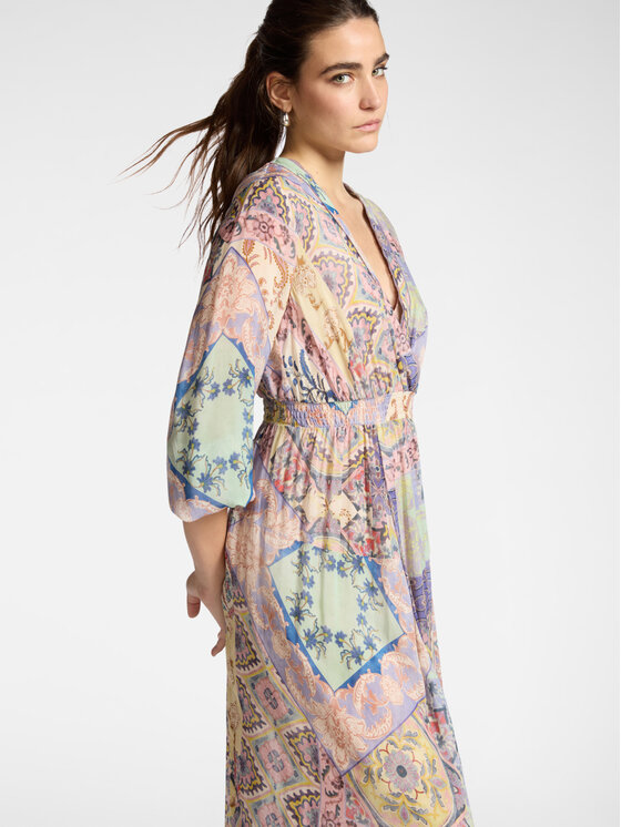 Elena Mirò Elena Mirò Sukienka wieczorowa 7081P000291N043 Fioletowy Regular Fit