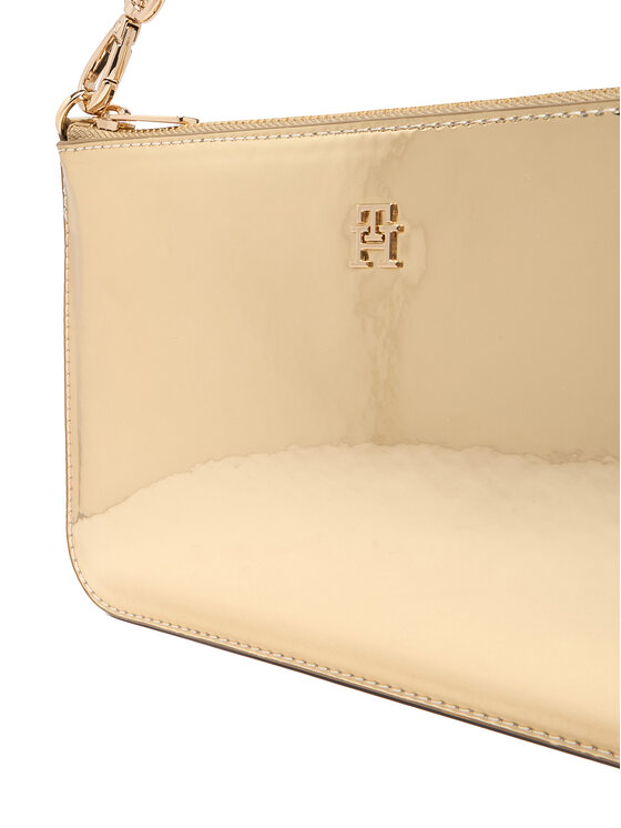 Tommy Hilfiger Tommy Hilfiger Kabelka Th Icon Chain Shoulder Pouch Met AW0AW18219 Zlatá
