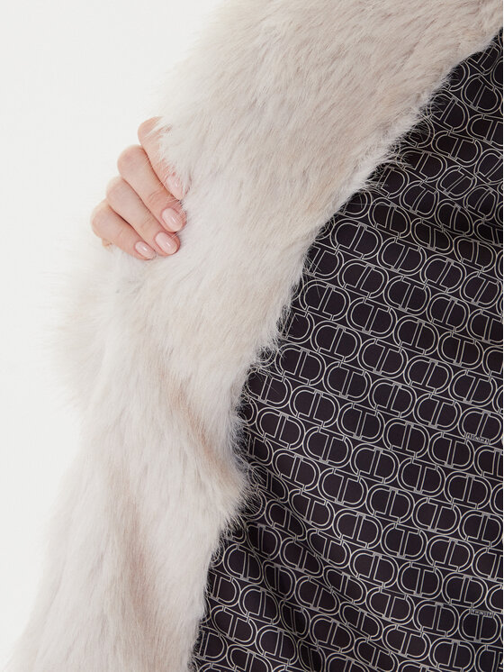 TWINSET TWINSET Kožušina 252TF2090 Béžová Relaxed Fit