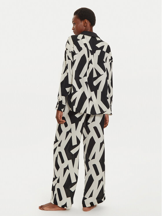 DKNY DKNY Marškinių ir kelnių komplektas YI90019 Smėlio Regular Fit