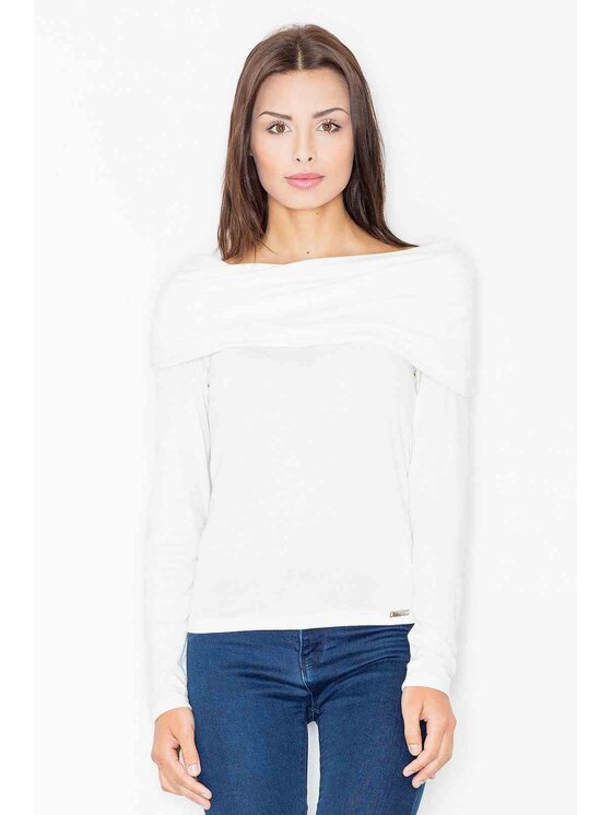 FIGL FIGL Blúzka M469 Écru Regular Fit
