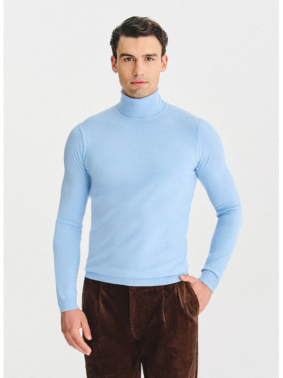 Pako Lorente Pako Lorente Sweter P25WB-2X-025 Niebieski Classic Fit
