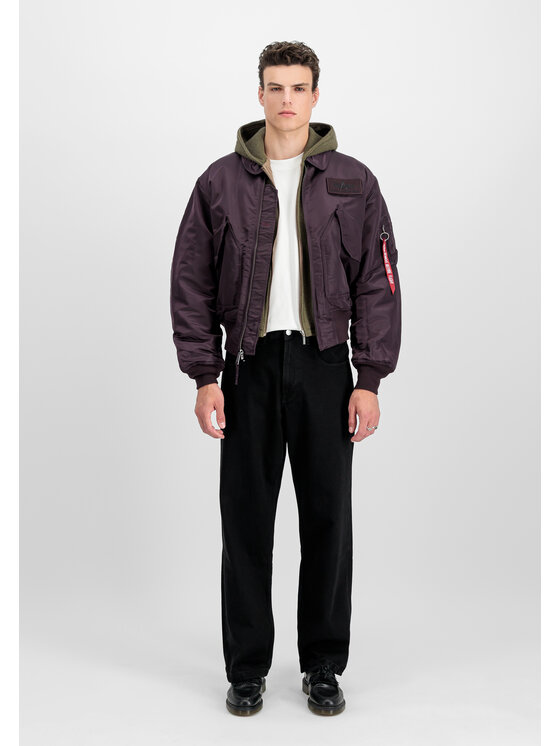 Alpha Industries Alpha Industries Kurtka bomber CWU-45 Heritage Bomber Jacket Fioletowy Core Fit