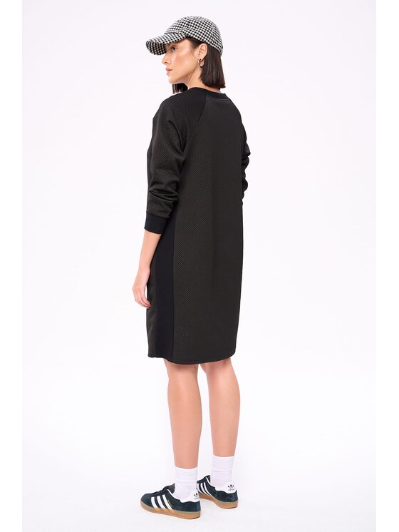 blue shadow blue shadow Sukienka codzienna Sandra Czarny Regular Fit