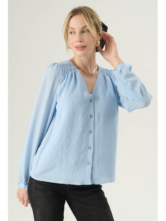 Femestage Femestage Halenka Femestage ESSENTIAL LINE BLU2310-012 Modrá Regular Fit