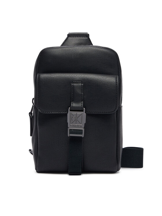 Calvin Klein Calvin Klein Crossover torbica Emblem Hw Sling LV04D3507G Crna