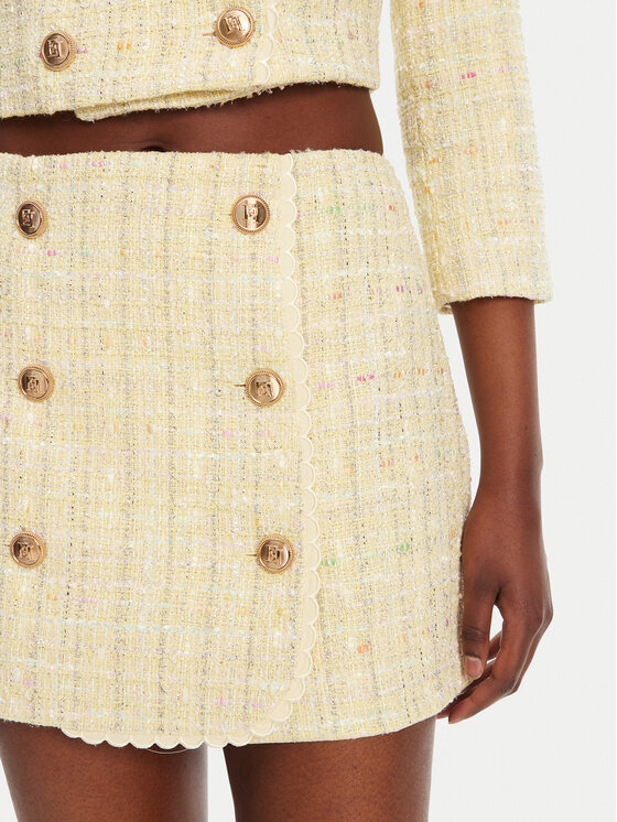 Elisabetta Franchi Elisabetta Franchi Mini sukně GO-116-52E2-V420 Žlutá Regular Fit
