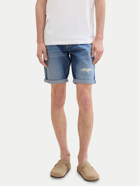 Tom Tailor Denim Tom Tailor Denim Jeansshorts 1041433 Blau Slim Fit
