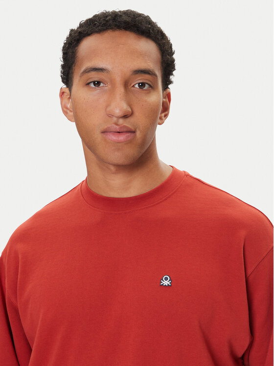 United Colors Of Benetton United Colors Of Benetton Jopa 342ZU1093 Bordo rdeča Regular Fit