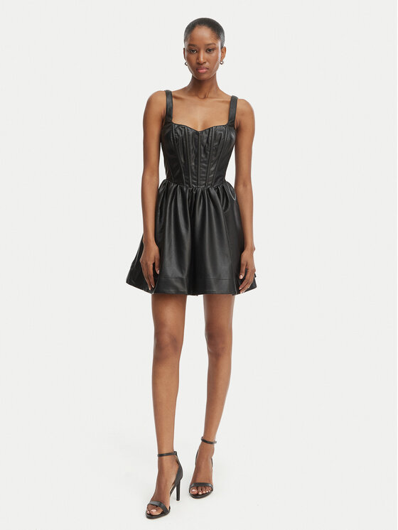Bardot Bardot Сукня зі штучної шкіри Savoy 60114DB Чорний Regular Fit