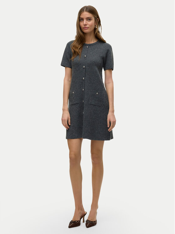 Vero Moda Vero Moda Úpletové šaty Johanna 10333908 Sivá Standard Fit