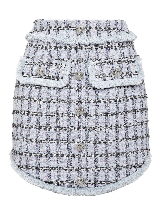 PHILIPP PLEIN PHILIPP PLEIN Spódnica mini 3629 Niebieski jasny