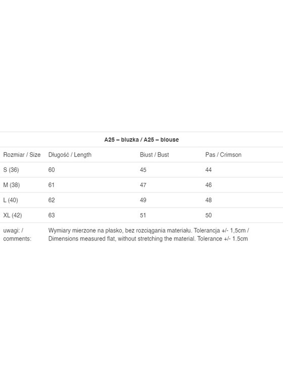 Awama Awama Bluzka A025 Écru Basic Fit