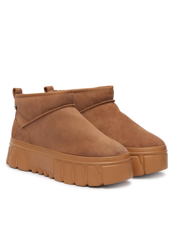 Tommy Jeans Tommy Jeans Lumesaapad Tjw Suede Platform Boots Wl EN0EN03158 Helepruun