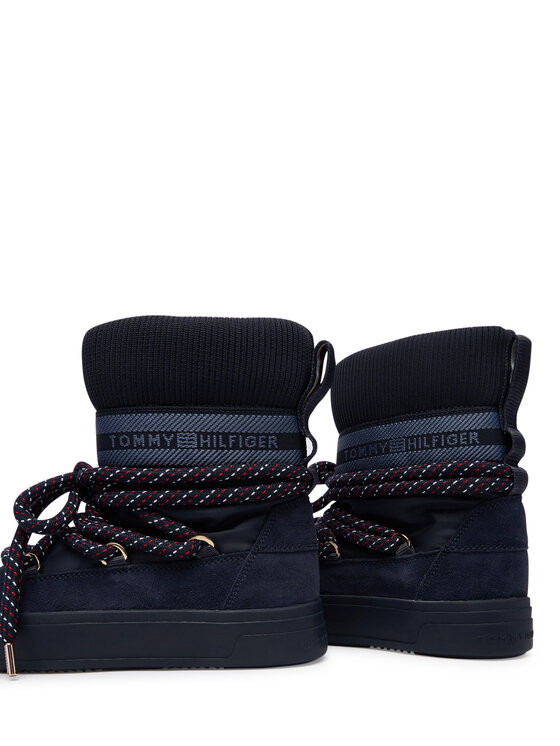 Tommy Hilfiger Tommy Hilfiger Śniegowce Tommytech Rwb Snowboot Warm FW0FW09163 Granatowy