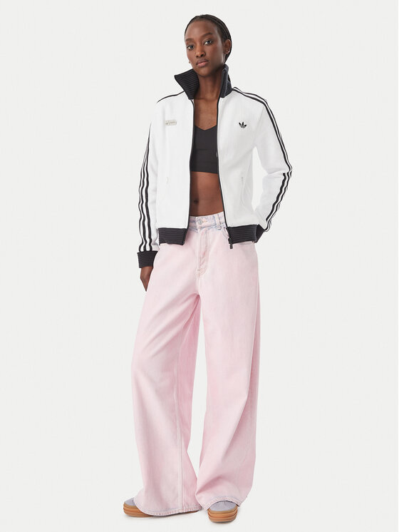 adidas adidas Mikina Adidas x Jennie Fan OG LD4966 Bílá Regular Fit
