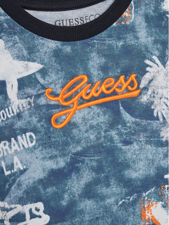 Guess Guess Set tricou și pantaloni scurți N5GG11 K8HM4 Colorat Regular Fit