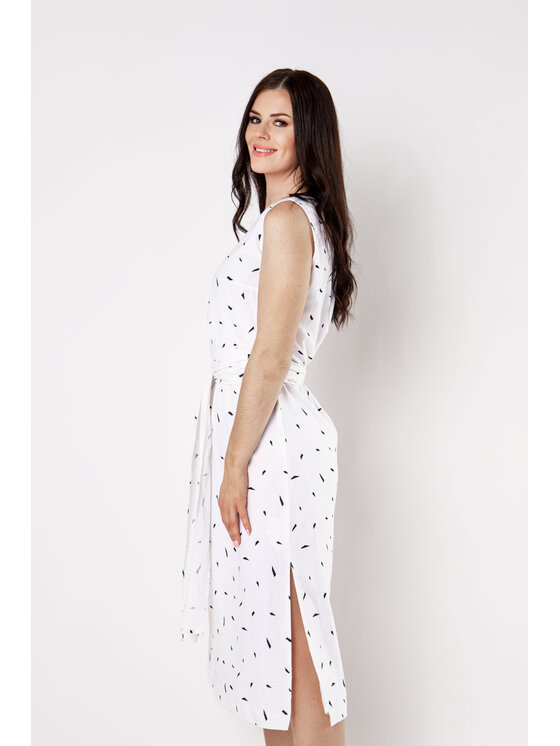 QUIOSQUE QUIOSQUE Každodenné šaty LASTRICO DRESS Biela Regular Fit