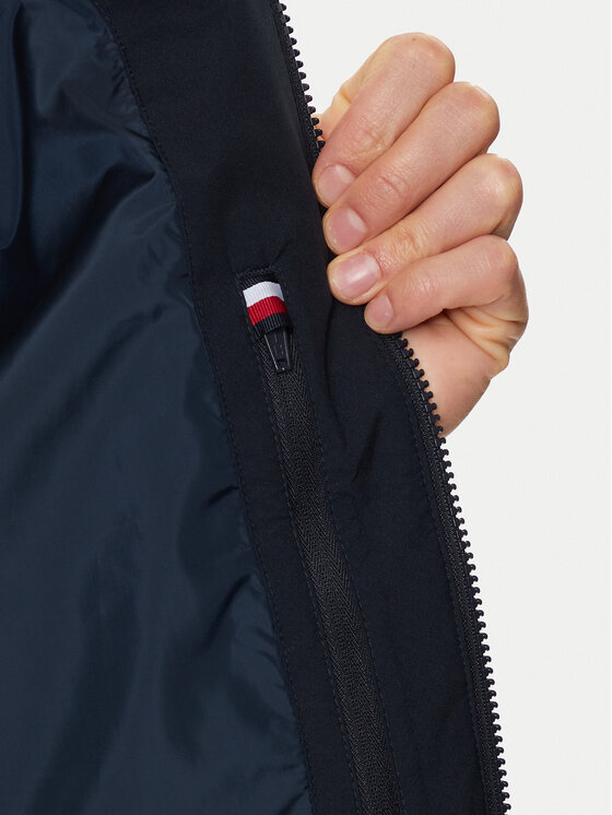 Tommy Hilfiger Tommy Hilfiger Bunda pro přechodné období MW0MW34470 Tmavomodrá Regular Fit