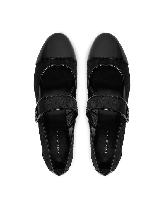 Tory Burch Tory Burch Μπαλαρίνες Cap-Toe Mary Jane 162496 Μαύρο