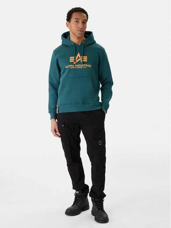 Alpha Industries Alpha Industries Mikina Basic 178312 Zelená Regular Fit