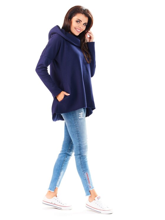 Awama Awama Felpa A200 Blu scuro Basic Fit