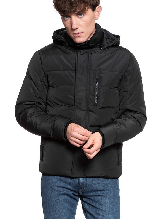 Wrangler Wrangler Giubbotto invernale PROTECTOR JACKET Nero Regular Fit