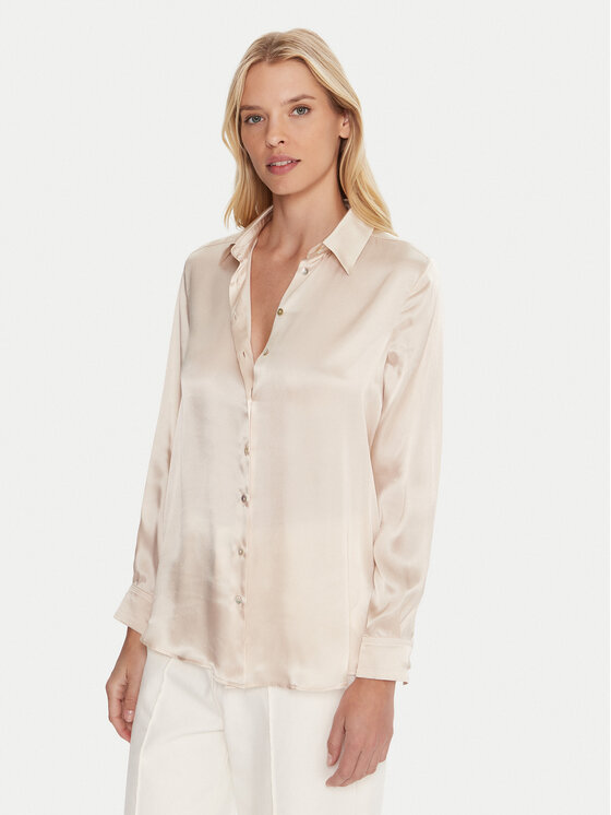 Marella Marella Camicia Bunny 2523116015 Écru Regular Fit