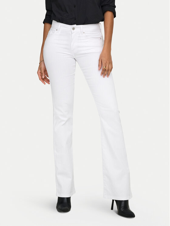 ONLY ONLY Τζιν Blush 15373325 Λευκό Flared Fit