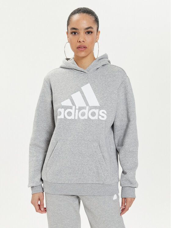 adidas adidas Majica dugih rukava Essentials Logo IM0215 Siva Loose Fit