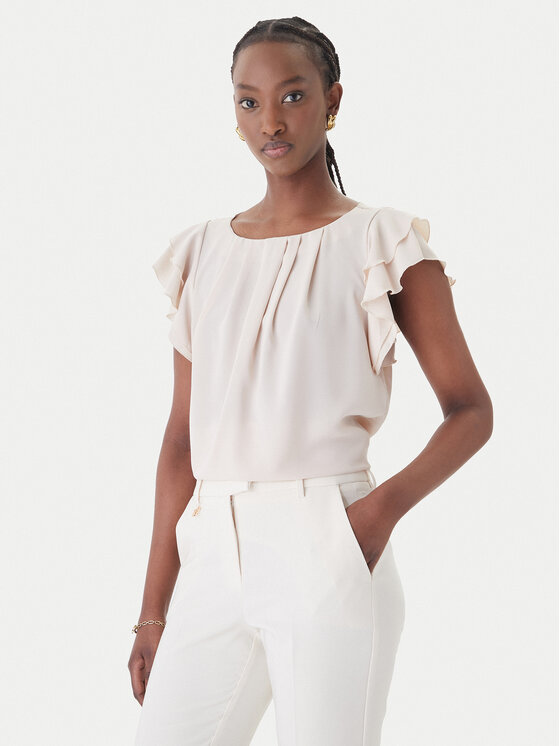 Rinascimento Rinascimento Bluza CFC0127449003 Bež Regular Fit