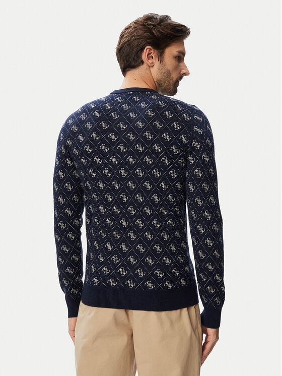 Guess Guess Džemper M6YR11 Z0916 Tamnoplava Regular Fit