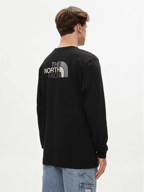 The North Face The North Face Majica dugih rukava Easy NF0A87N8 Crna Regular Fit