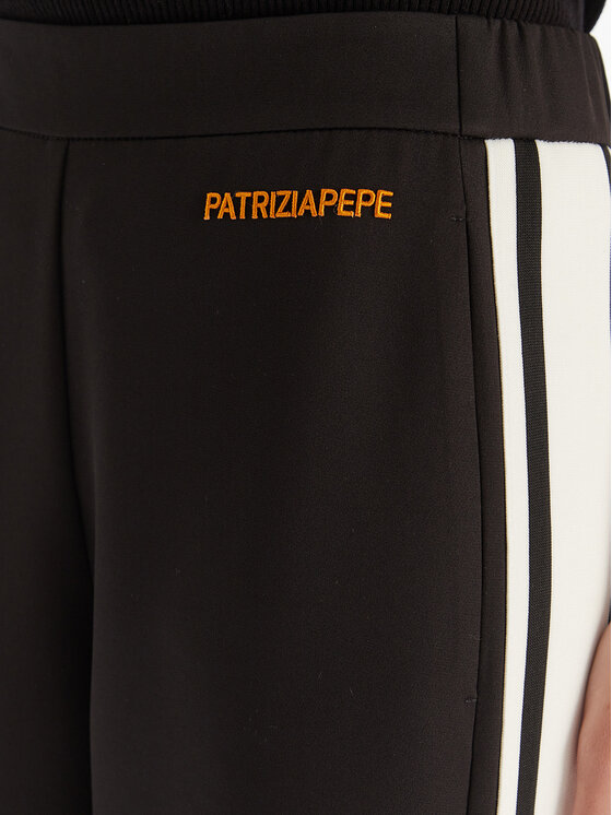 Patrizia Pepe Patrizia Pepe Spodnji del trenirke 2P1716/A664-K103 Črna Regular Fit