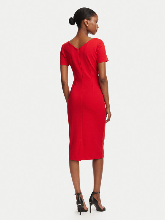 Rinascimento Rinascimento Abito da cocktail CFC0129420003 Rosso Slim Fit